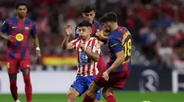 لجنة الحكام توضح مدى صحة قرار إلغاء طرد لاعب برشلونة أمام أتلتيكو